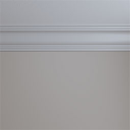 Ekena Millwork - MLD05X08X10JA - Endurathane Jackson Crown Moulding, 5 1/4"H x 7 7/8"P x 9 5/8"F x 94 1/2"L, Factory Primed