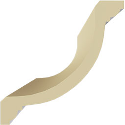 Ekena Millwork - MLD06X06X09CL - Endurathane Claremont Crown Moulding, 6 3/8"H x 6 3/8"P x 9"F x 94 1/2"L, Factory Primed