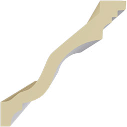 Ekena Millwork - MLD06X06X08ED - Endurathane Edwards Crown Moulding, 5 7/8"H x 5 7/8"P x 8 3/8"F x 94 1/2"L, Factory Primed