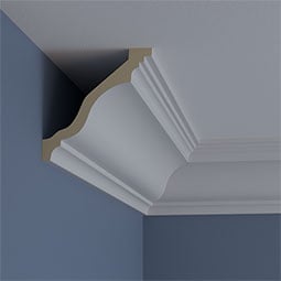 Ekena Millwork - MLD06X06X08ED - Endurathane Edwards Crown Moulding, 5 7/8"H x 5 7/8"P x 8 3/8"F x 94 1/2"L, Factory Primed