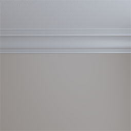 Ekena Millwork - MLD06X06X08ED - Endurathane Edwards Crown Moulding, 5 7/8"H x 5 7/8"P x 8 3/8"F x 94 1/2"L, Factory Primed