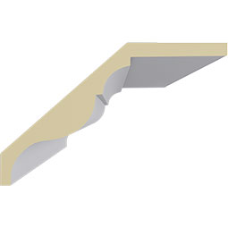 Ekena Millwork - MLD09X06X11RO - Endurathane Robin Crown Moulding, 9 1/8"H x 5 7/8"P x 10 3/4"F x 94 1/2"L, Factory Primed