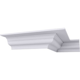 Ekena Millwork - MLD09X06X11RO - Endurathane Robin Crown Moulding, 9 1/8"H x 5 7/8"P x 10 3/4"F x 94 1/2"L, Factory Primed