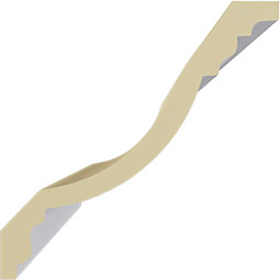 Ekena Millwork - MLD10X10X14CL - Endurathane Claremont Crown Moulding, 9 7/8"H x 9 7/8"P x 14"F x 94 1/2"L, Factory Primed