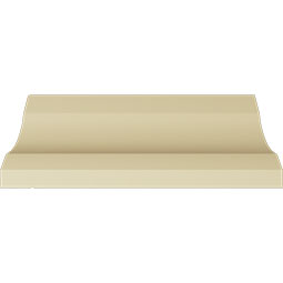 Ekena Millwork - MLD10X10X14CL - Endurathane Claremont Crown Moulding, 9 7/8"H x 9 7/8"P x 14"F x 94 1/2"L, Factory Primed