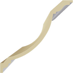 Ekena Millwork - MLD12X12X17CL - Endurathane Claremont Crown Moulding, 11 7/8"H x 11 7/8"P x 16 5/8"F x 94 1/2"L, Factory Primed