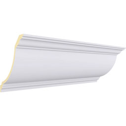 Ekena Millwork - MLD12X12X17CL - Endurathane Claremont Crown Moulding, 11 7/8"H x 11 7/8"P x 16 5/8"F x 94 1/2"L, Factory Primed