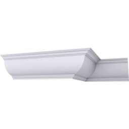 Ekena Millwork - MLD12X12X17CL - Endurathane Claremont Crown Moulding, 11 7/8"H x 11 7/8"P x 16 5/8"F x 94 1/2"L, Factory Primed