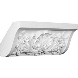 Ekena Millwork - MDB07X07SH - Endurathane Shell Moulding Coupling, 7"H x 7 1/4"P x 16 5/8"L, Factory Primed