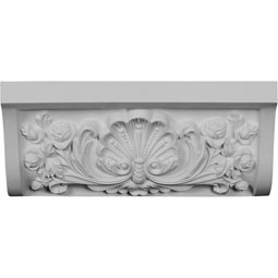 Ekena Millwork - MDB07X07SH - Endurathane Shell Moulding Coupling, 7"H x 7 1/4"P x 16 5/8"L, Factory Primed