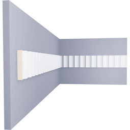 Ekena Millwork - PML02X02LY - Endurathane Lyon Panel Moulding, 2 3/8"H x 1 1/2"P x 94 1/2"L, Factory Primed