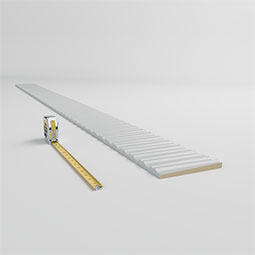Ekena Millwork - PML06X01NA - Endurathane Naomi Panel Moulding, 6 3/8"H x 5/8"P x 94 1/2"L, Factory Primed