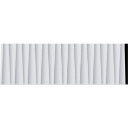 Ekena Millwork - PML06X01NA - Endurathane Naomi Panel Moulding, 6 3/8"H x 5/8"P x 94 1/2"L, Factory Primed