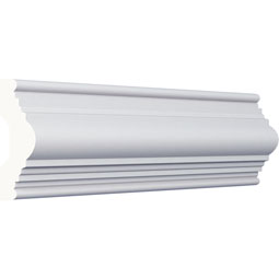 Ekena Millwork - PML04X02BE - Endurathane Bedford Panel Moulding, 3 1/2"H x 1 5/8"P x 94 1/2"L, Factory Primed