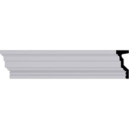 Ekena Millwork - MLD04X02ST - Endurathane Standard Moulding, 3 7/8"H x 1 1/2"P x 94 1/2"L, Factory Primed