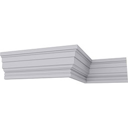 Ekena Millwork - MLD04X02ST - Endurathane Standard Moulding, 3 7/8"H x 1 1/2"P x 94 1/2"L, Factory Primed