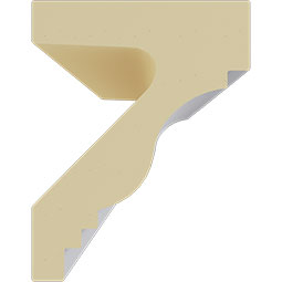 Ekena Millwork - MLD04X03ST - Endurathane Standard Moulding, 4 1/2"H x 3 1/2"P x 94 1/2"L, Factory Primed
