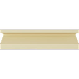 Ekena Millwork - MLD04X03ST - Endurathane Standard Moulding, 4 1/2"H x 3 1/2"P x 94 1/2"L, Factory Primed