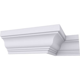 Ekena Millwork - MLD04X03ST - Endurathane Standard Moulding, 4 1/2"H x 3 1/2"P x 94 1/2"L, Factory Primed