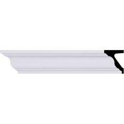 Ekena Millwork - MLD06X05ST - Endurathane Standard Moulding, 5 3/4"H x 4 3/4"P x 94 1/2"L, Factory Primed