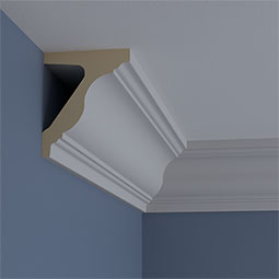 Ekena Millwork - MLD06X05ST - Endurathane Standard Moulding, 5 3/4"H x 4 3/4"P x 94 1/2"L, Factory Primed
