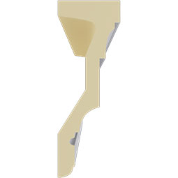 Ekena Millwork - MLD03X07ST - Endurathane Standard Moulding, 7 1/8"H x 2 1/2"P x 94 1/2"L, Factory Primed