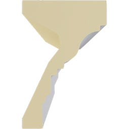 Ekena Millwork - MLD08X05ST - Endurathane Standard Moulding, 7 7/8"H x 5 1/8"P x 94 1/2"L, Factory Primed