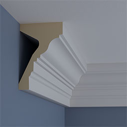 Ekena Millwork - MLD08X05ST - Endurathane Standard Moulding, 7 7/8"H x 5 1/8"P x 94 1/2"L, Factory Primed