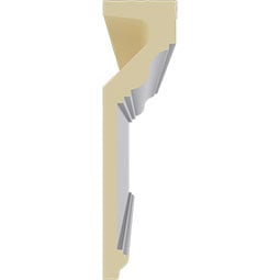 Ekena Millwork - MLD14X04ST - Endurathane Standard Moulding, 13 3/4"H x 3 1/2"P x 94 1/2"L, Factory Primed