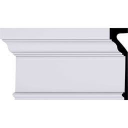 Ekena Millwork - MLD14X04ST - Endurathane Standard Moulding, 13 3/4"H x 3 1/2"P x 94 1/2"L, Factory Primed