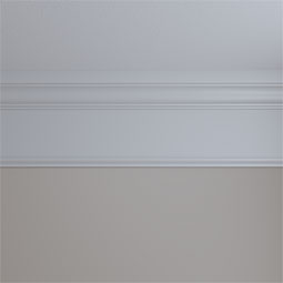 Ekena Millwork - MLD14X04ST - Endurathane Standard Moulding, 13 3/4"H x 3 1/2"P x 94 1/2"L, Factory Primed