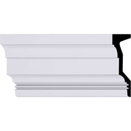 Ekena Millwork - MLD12X04ST - Endurathane Standard Moulding, 11 7/8"H x 3 1/2"P x 94 1/2"L, Factory Primed