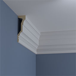 Ekena Millwork - MLD12X04ST - Endurathane Standard Moulding, 11 7/8"H x 3 1/2"P x 94 1/2"L, Factory Primed