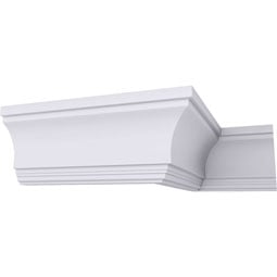 Ekena Millwork - MLD10X06ST - Endurathane Standard Moulding, 9 5/8"H x 6 1/8"P x 94 1/2"L, Factory Primed