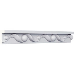 Ekena Millwork - PML01X01RI - Endurathane Ribbon Panel Moulding, 1 1/4"H x 5/8"P x 94 1/2"L, Factory Primed