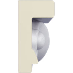 Ekena Millwork - PML01X01RI - Endurathane Ribbon Panel Moulding, 1 1/4"H x 5/8"P x 94 1/2"L, Factory Primed