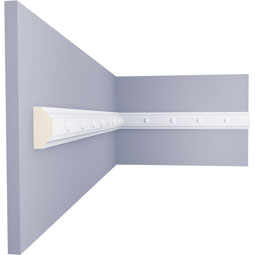 Ekena Millwork - PML01X10ED - Endurathane Edwards Panel Moulding, 1 1/4"H x 3/4"P x 94 1/2"L, Factory Primed