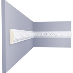 Ekena Millwork - PML02X01MA - Endurathane Marcella Panel Moulding, 1 5/8"H x 1/2"P x 94 1/2"L, Factory Primed