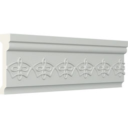 Ekena Millwork - CHA03X01AT - Endurathane Athens Chair Rail, 3 1/4"H x 7/8"P x 94 1/2"L, Factory Primed