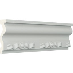 Ekena Millwork - CHA03X01FI - Endurathane Finley Chair Rail, 3 3/8"H x 1"P x 94 1/2"L, Factory Primed