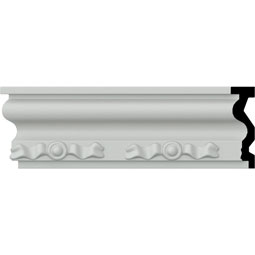 Ekena Millwork - CHA03X01FI - Endurathane Finley Chair Rail, 3 3/8"H x 1"P x 94 1/2"L, Factory Primed