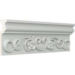 Ekena Millwork - CHA04X01FA - Endurathane Fairmont Chair Rail, 3 3/4"H x 1 1/8"P x 94 1/2"L, Factory Primed