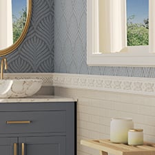 Ekena Millwork - CHA04X01WO - Endurathane Woven Chair Rail, 3 3/4"H x 3/4"P x 94 1/2"L, Factory Primed