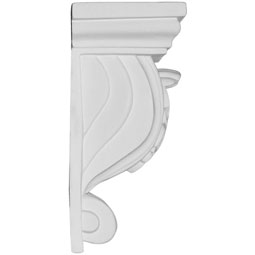 Ekena Millwork - COR05X03X06CO - Endurathane Cole Corbel, 4 5/8"W x 3 1/8"D x 6 1/4"H, Factory Primed