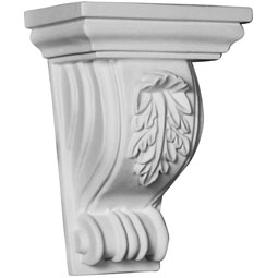 Ekena Millwork - COR05X03X06CO - Endurathane Cole Corbel, 4 5/8"W x 3 1/8"D x 6 1/4"H, Factory Primed