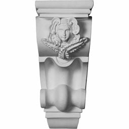 Ekena Millwork - COR05X06X10AN - Endurathane Angel Corbel, 4 5/8"W x 5 3/4"D x 9 5/8"H, Factory Primed