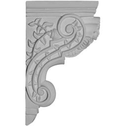 Ekena Millwork - COR05X06X10AN - Endurathane Angel Corbel, 4 5/8"W x 5 3/4"D x 9 5/8"H, Factory Primed