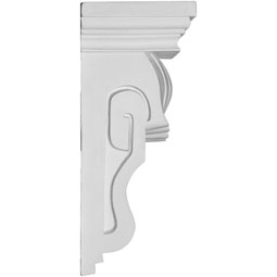 Ekena Millwork - COR07X05X11SE - Endurathane Seville Corbel, 6 7/8"W x 4 5/8"D x 11"H, Factory Primed