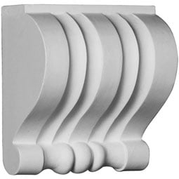 Ekena Millwork - COR07X04X07EL - Endurathane Elsinore Corbel, 6 1/2"W x 3 3/4"D x 7 1/8"H, Factory Primed