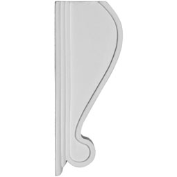 Ekena Millwork - COR05X03X08EL - Endurathane Elsinore Corbel, 5 3/8"W x 3 1/8"D x 8 1/4"H, Factory Primed